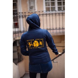 Cipzáras kapucnis pulcsi - Klasszik